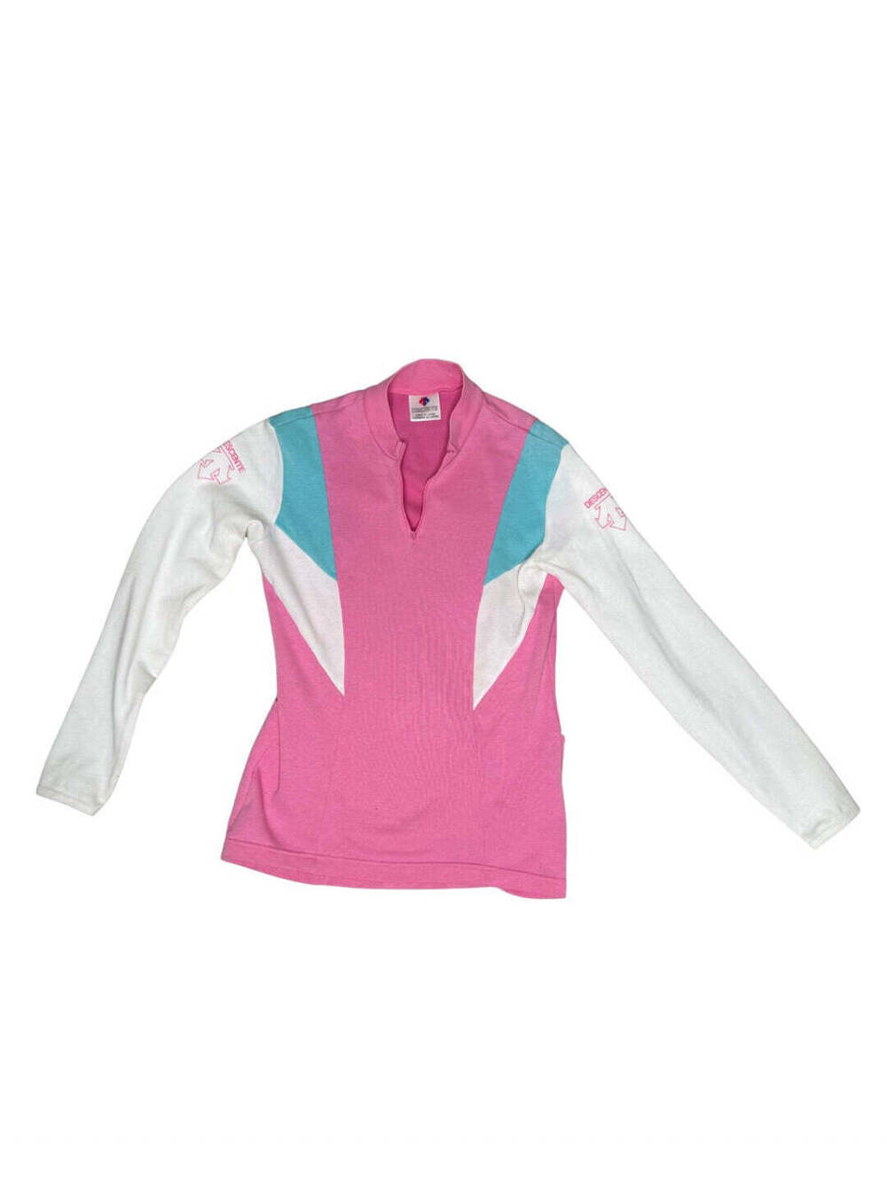 1980’s Descente Vintage Cycling Shirt Pink